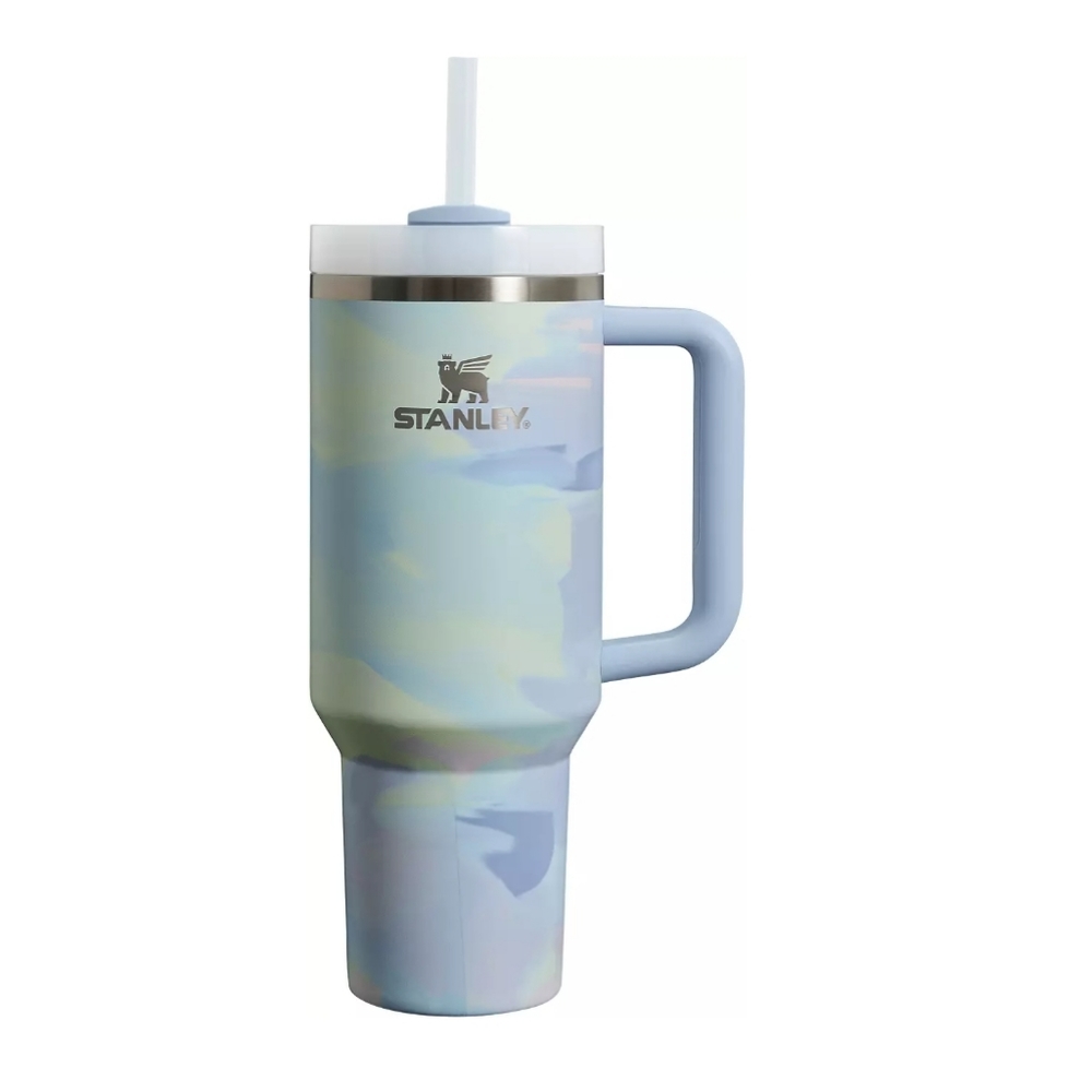 🆕️ STANLEY CLEAN SLATE COOL SERENE BRUSHSTROKE 40oz TUMBLER